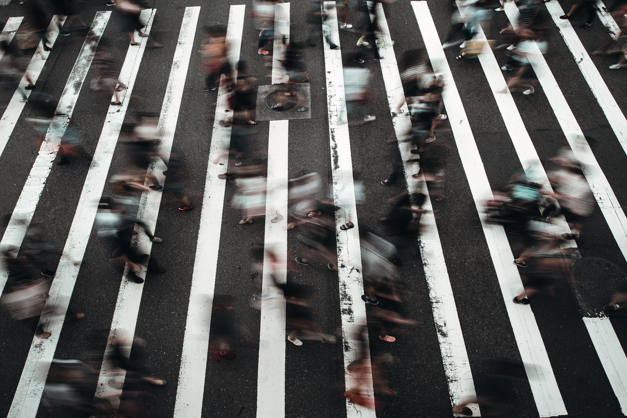 Busy City Street in Taiwan by Zhiyuan Liu